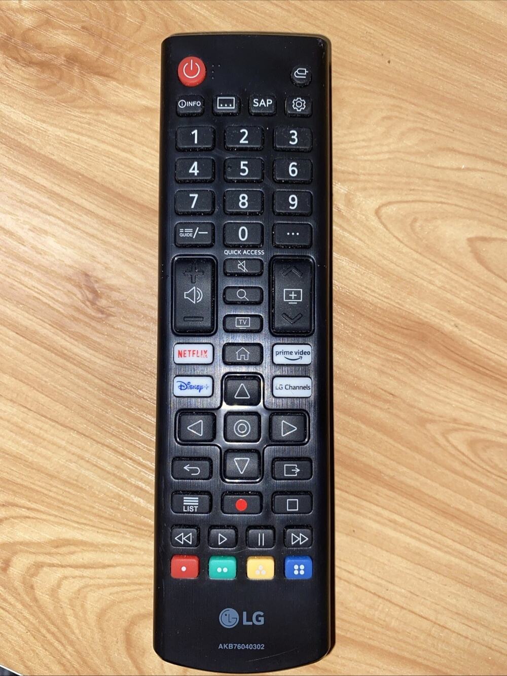 Genuine OEM AKB76040302 LG TV Remote Control Smart Television Disney Netflix